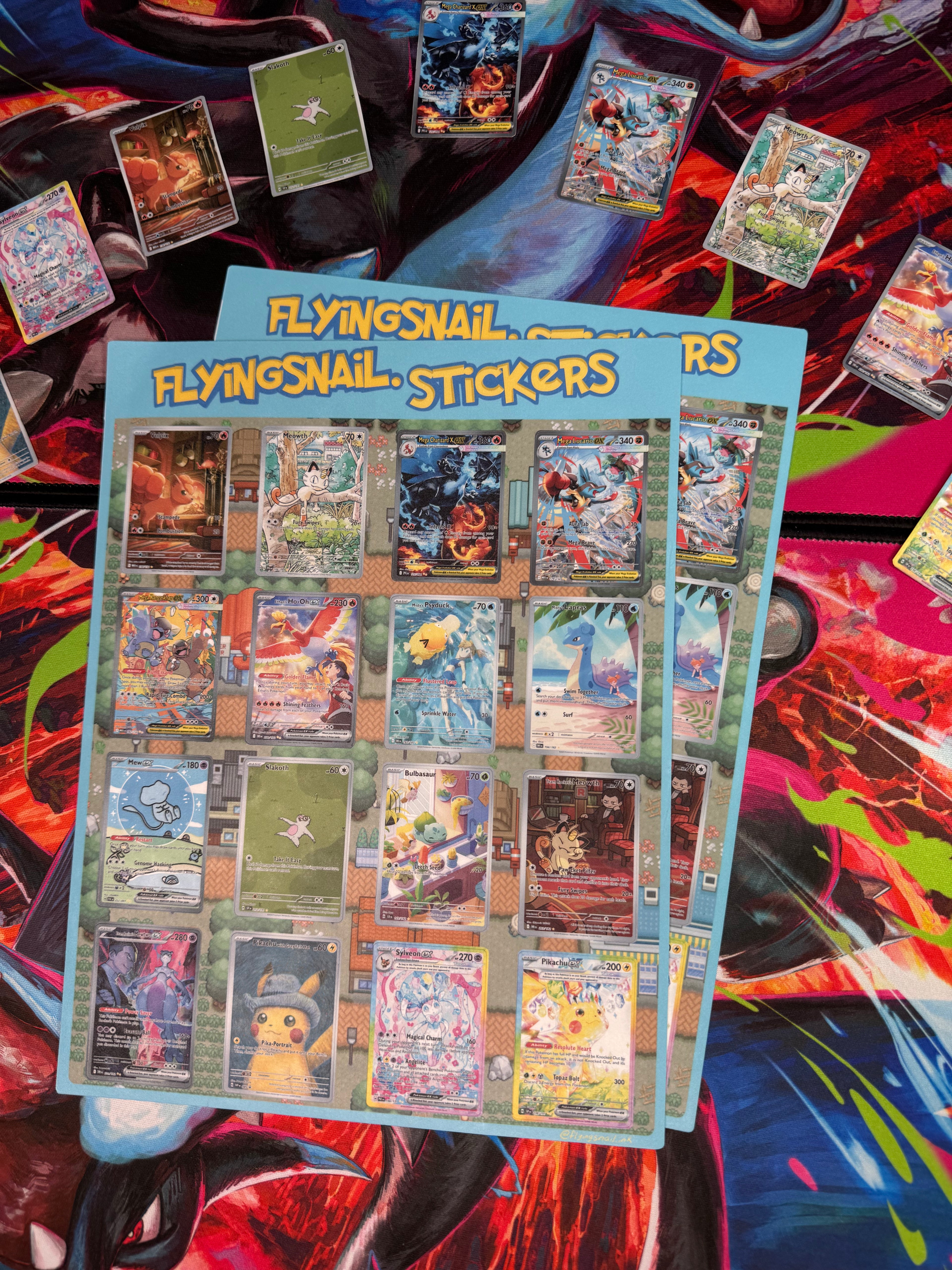 Pokemon Sticker Sheet Lg