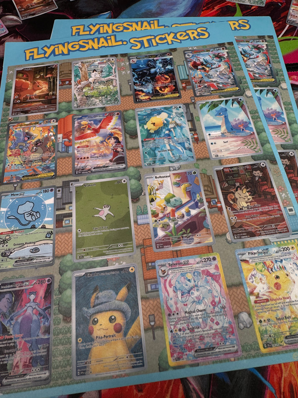 Pokemon Sticker Sheet Lg