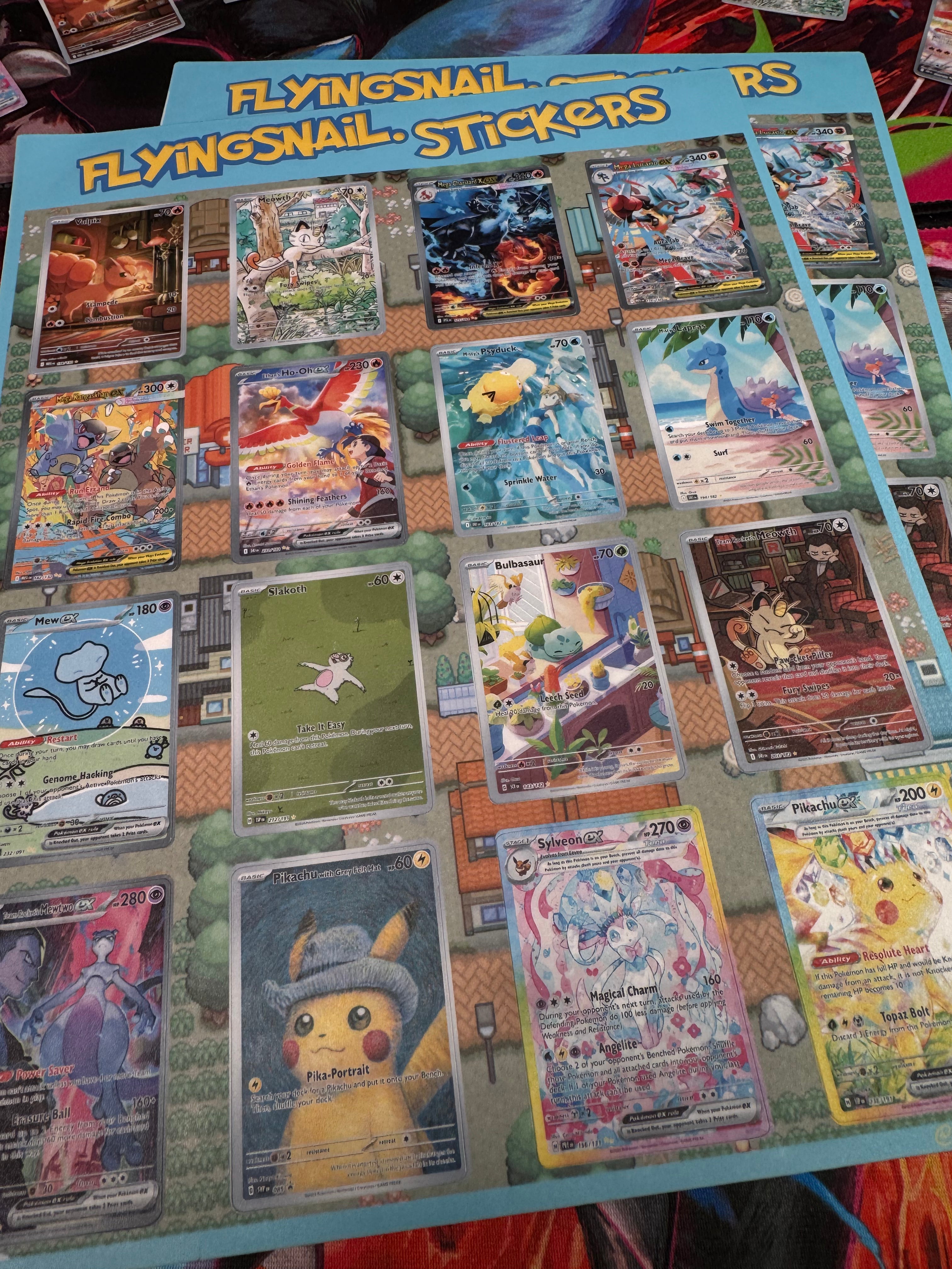 Pokemon Sticker Sheet Lg