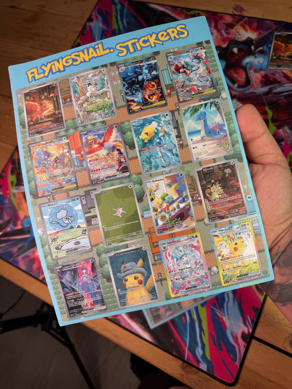 Pokemon Sticker Sheet Lg
