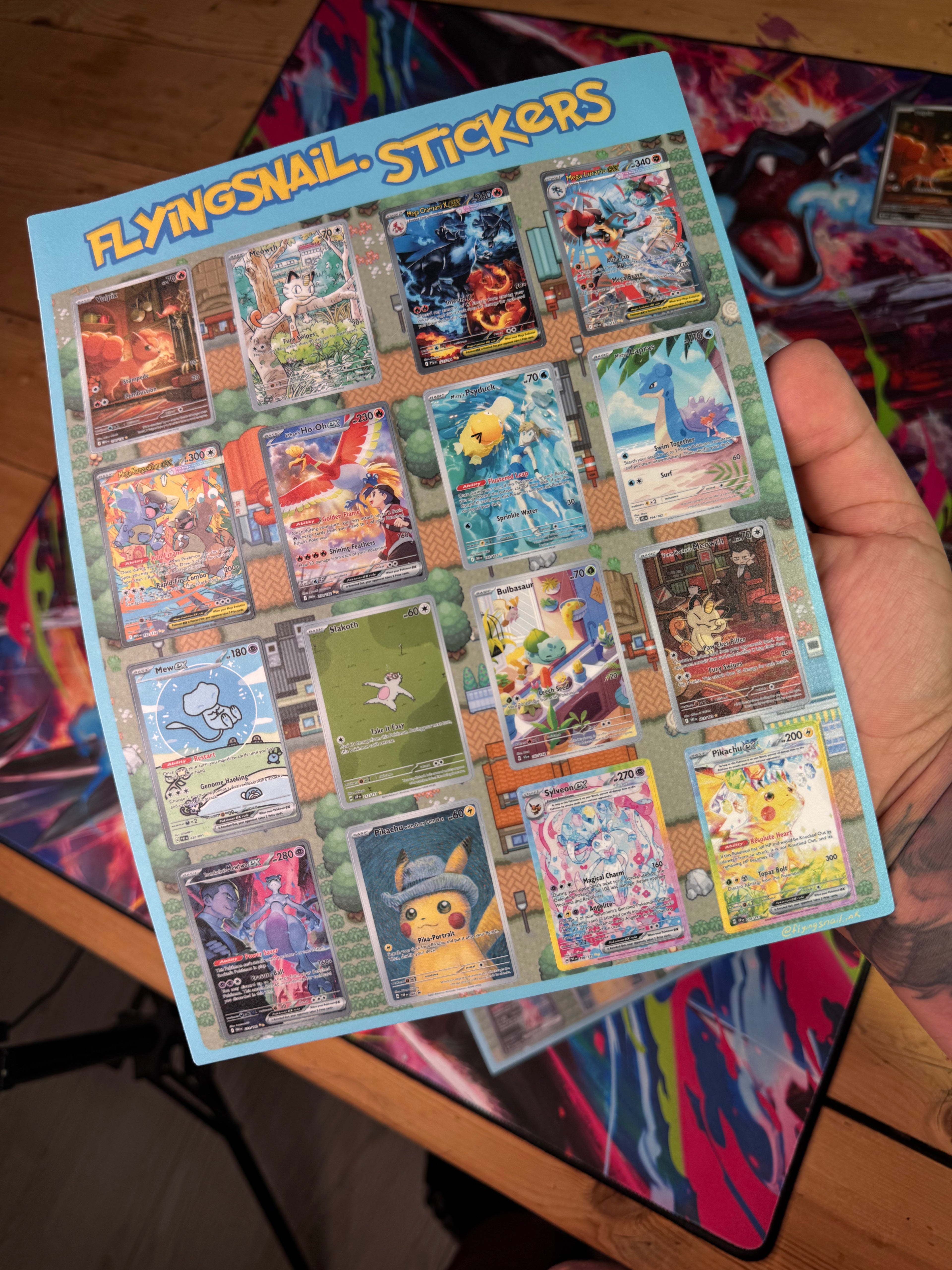 Pokemon Sticker Sheet Lg