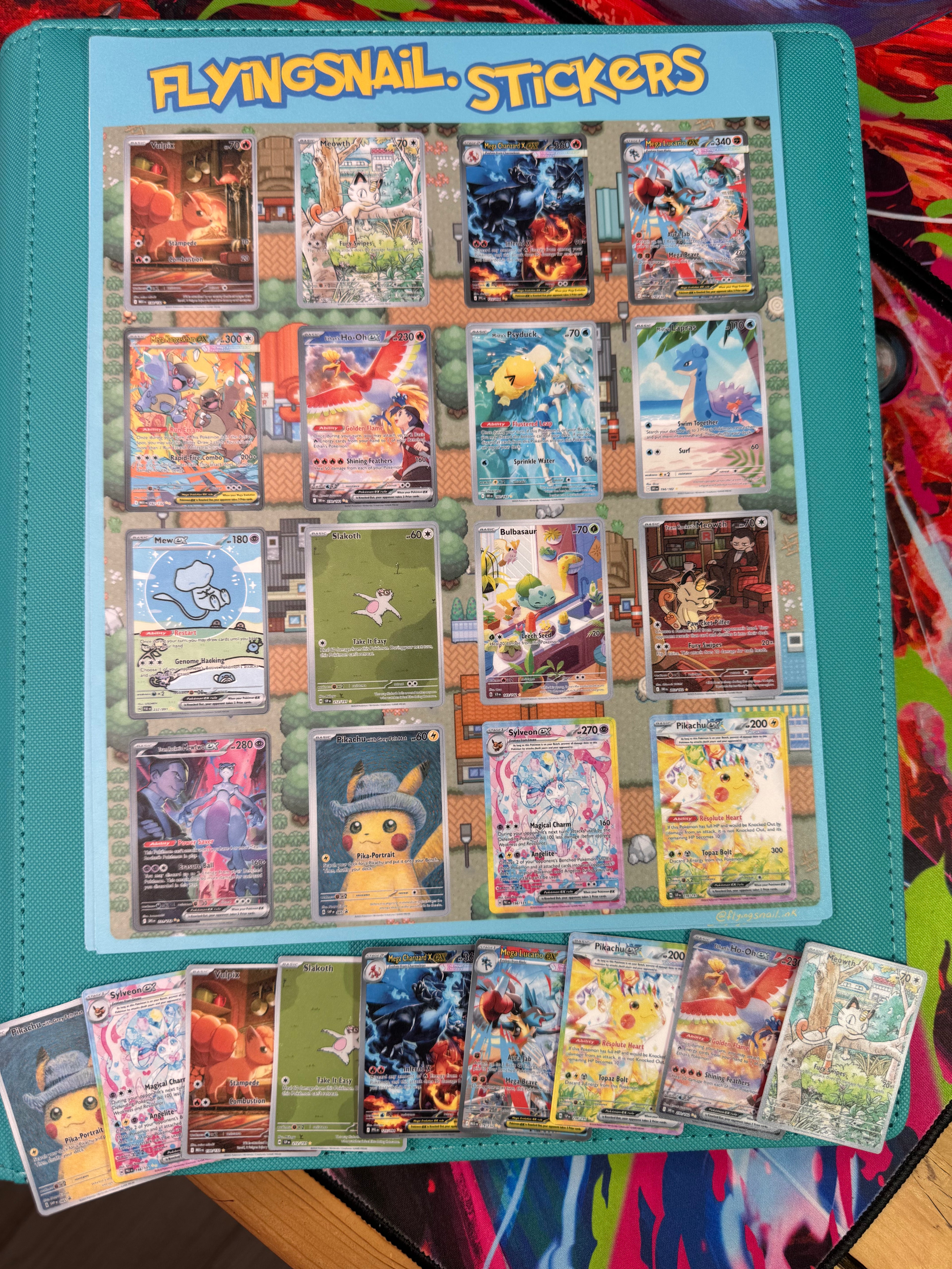 Pokemon Sticker Sheet Lg