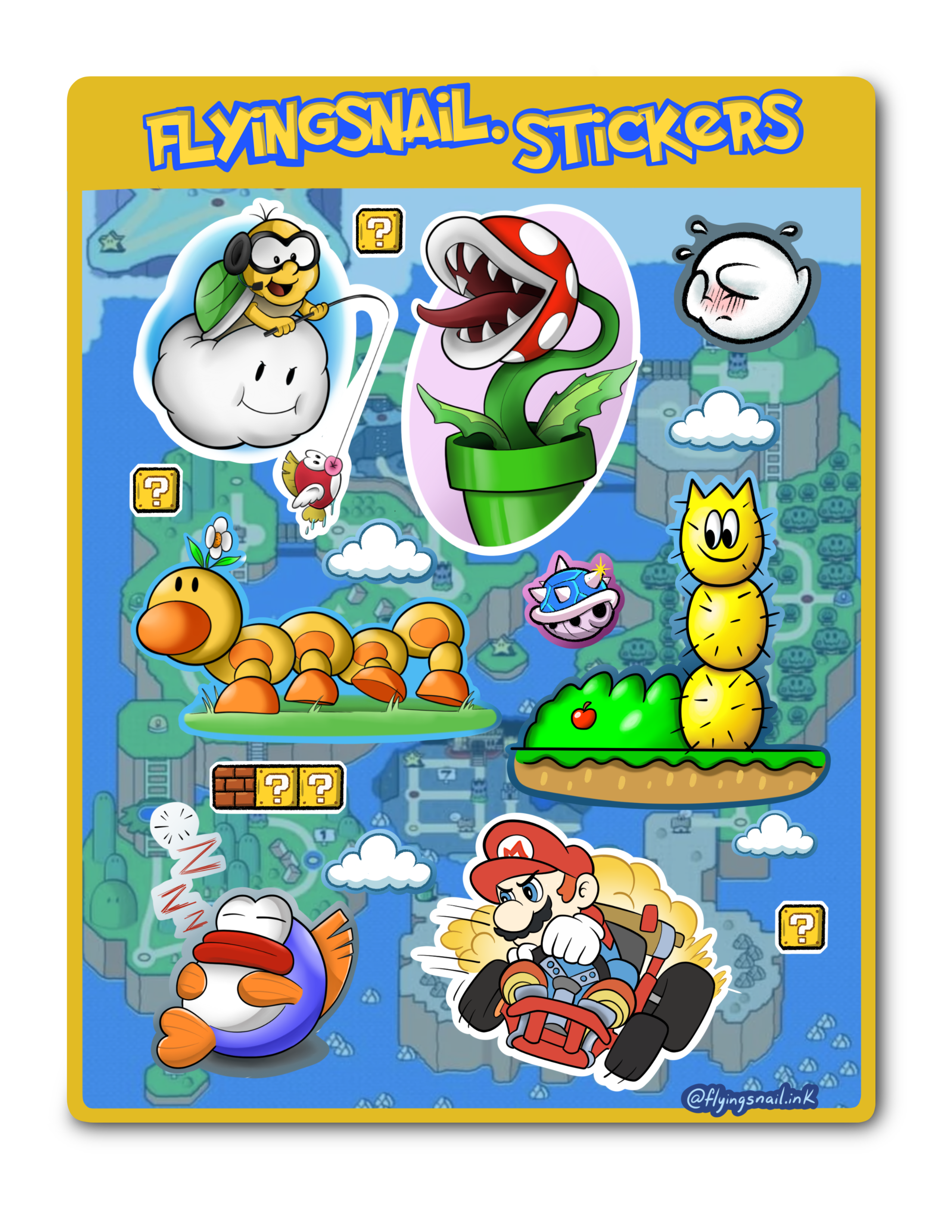 Mario Sticker Sheet