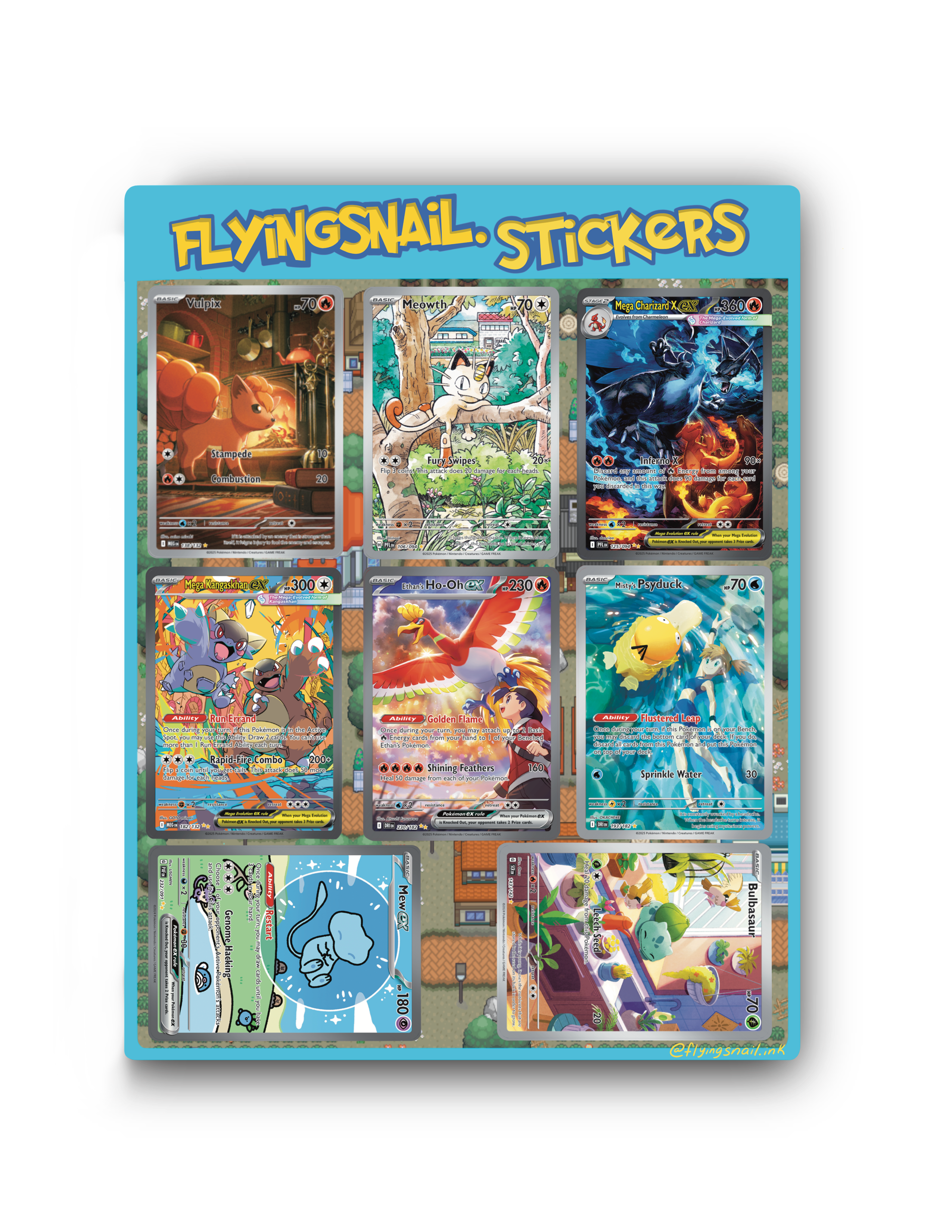 Pokemon Sticker Sheet (sm)